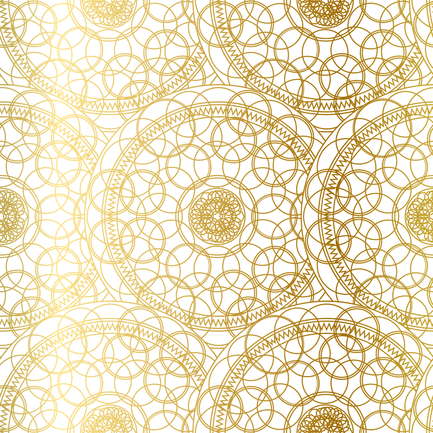 Golden Luxury Art Mandala  Seamless Pattern